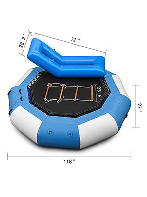 Inflatable Water Trampoline 10Ft Floated Water Bounce