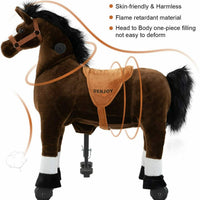 Kids Ride on Horse Toy Pony Rider Mechanical Cycle Walking
