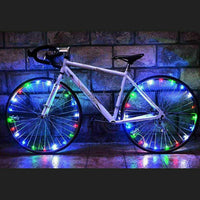 LED Bicycle Bike Cycling Rim String Lights Open & Close