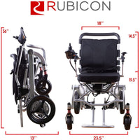 Lightweight Foldable Electric Wheelchair Compact Portable