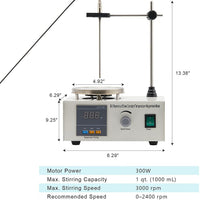 Magnet Stirrer with Digital Temperature Display & Speed