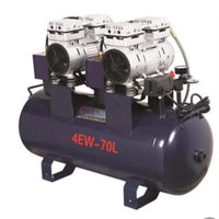 Meubon Silent Medical Oil-Free Dental Air Compressor for 4 Dental chairs I Twin Head Model MT43DF