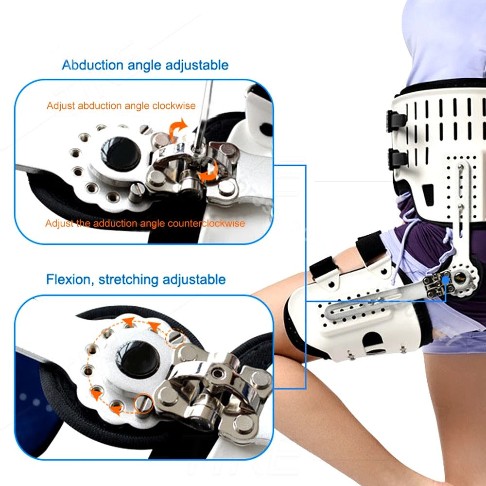 Hip Stabilizer Support Brace: Corrective Hinged Abduction Orthosis for Groin, Hamstring, Thigh, and Sciatic Nerve Pain Relief