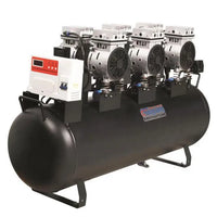 Meubon Silent Medical Oil-Free Dental Air Compressor for 5 Dental Chairs I Model MG512M