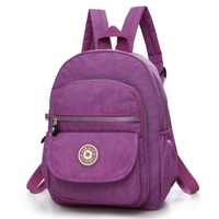 Mini Backpack Women Purse Nylon Shoulder Rucksack Small