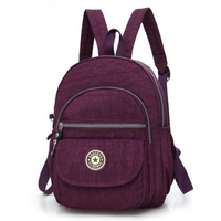 Mini Backpack Women Purse Nylon Shoulder Rucksack Small