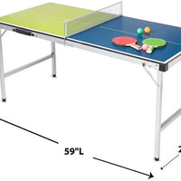 Mini Ping Pong Table For Kids Pick-Up-And-Go Ping-Pong Table