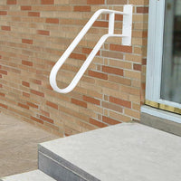 Outdoor staircase railing Handrail Wall Mount Matte Black