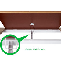 Over Bed Table Adjustable Home-Office-desks Brown - BED
