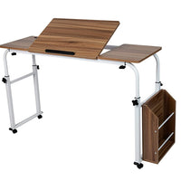 Over Bed Table Adjustable Home-Office-desks Brown - BED