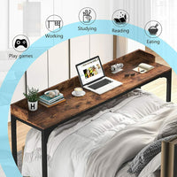 Overbed Table Heavy-Duty Rolling Bed Table Mobile Over
