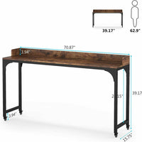 Overbed Table Heavy-Duty Rolling Bed Table Mobile Over