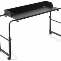 Overbed Table Height Adjustable Table Over the Bed wheels