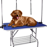 Pet Dog Grooming Table with Adjustable Height Arm I Foldable