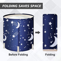 Portable Bathtub Japanese Soaking Freestanding Folding &