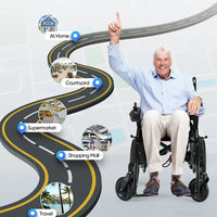 Heavy Duty 500W All Terrain Electric Wheelchair, Foldable & Efficient I Discover the Power of Mobility I Model MB112930