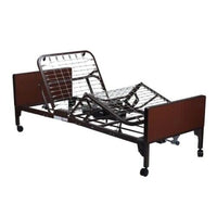 Full Electric Homecare Bed with Full Rail & Foam Mattress - Complete Comfort Solution