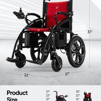 Heavy Duty 500W All Terrain Electric Wheelchair, Foldable & Efficient I Discover the Power of Mobility I Model MB112930