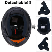 Snowmobile Helmet Flip up Modular Full Face Motorcycle