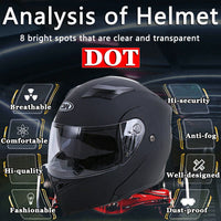 Snowmobile Helmet Flip up Modular Full Face Motorcycle