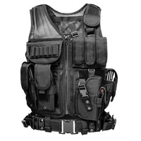 Tactical Vest MOLLE Assault Plate Carrier Combat Play Vest -