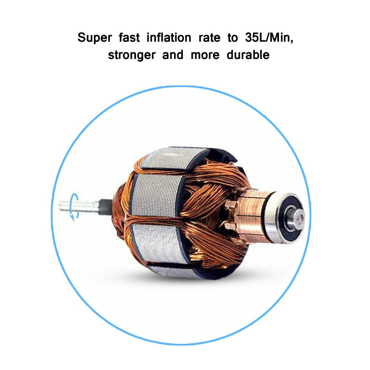 Tire Inflator Heavy Duty 12V Portable Air Compressor For Car
