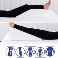 Wedge Pillow Set 2 in 1 Foam Bed Wedge Pillow (24 x 24 x 7.5